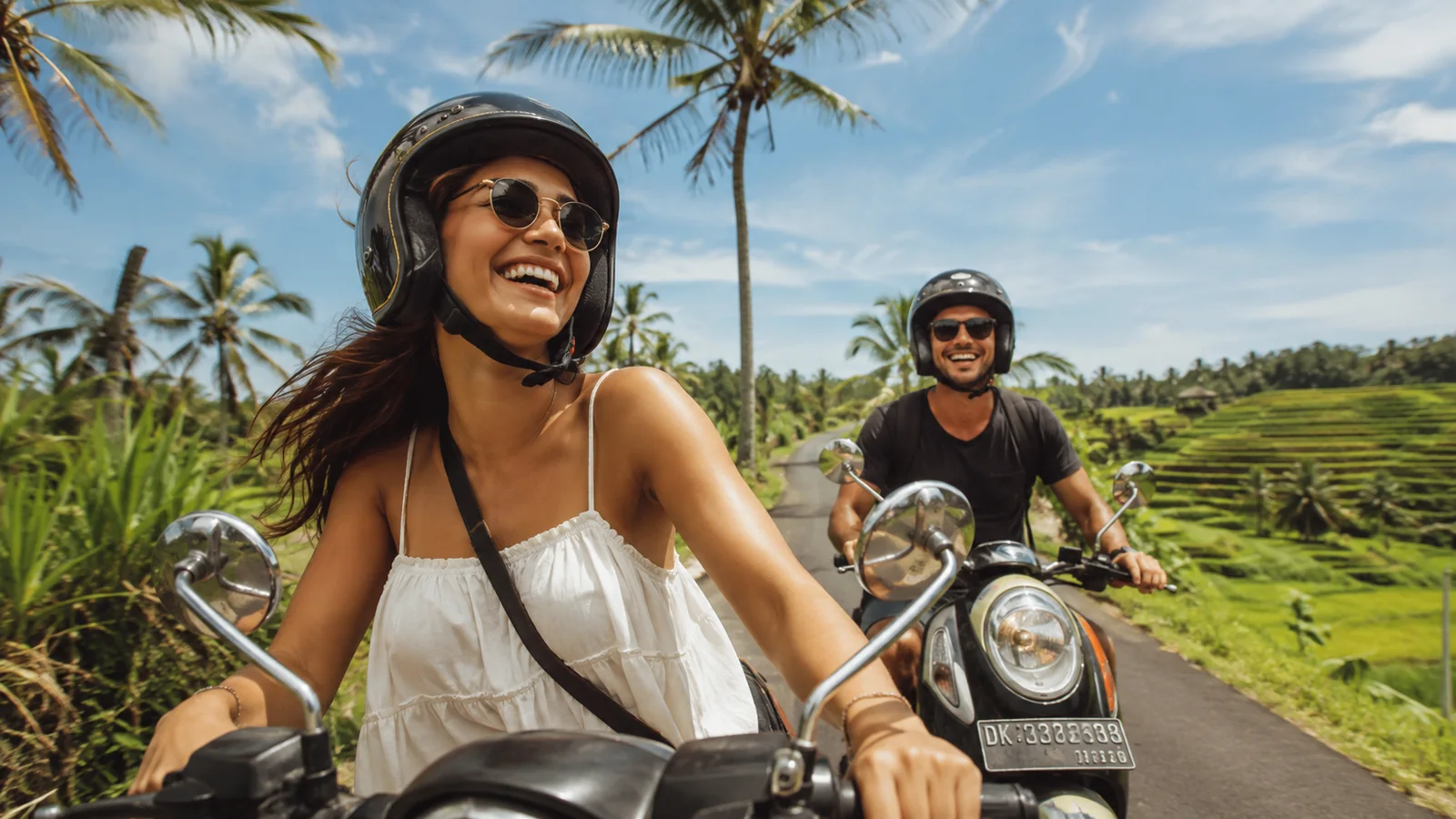 Kerobokan scooter delivery area in Bali